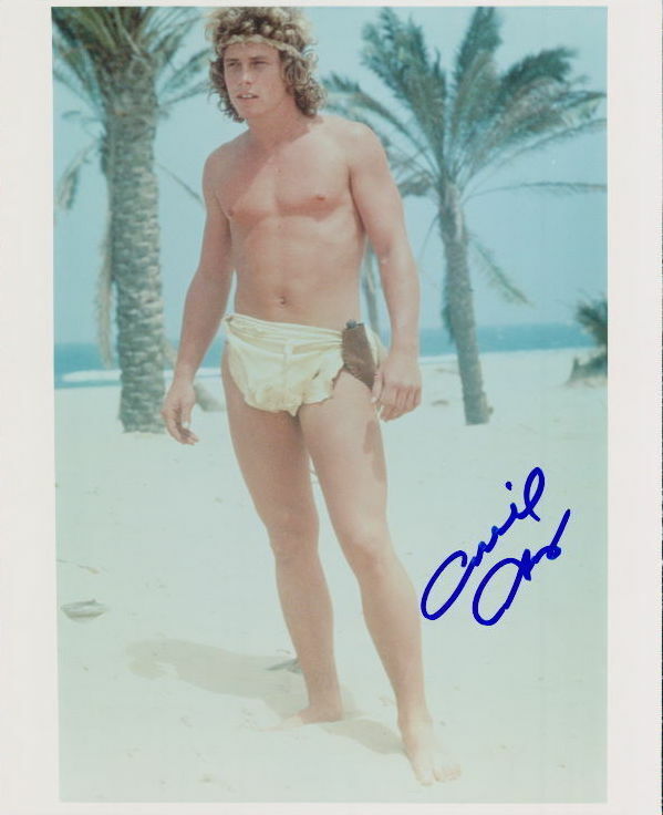 Willie Aames shirtless signed 8x10 Photo Poster painting In-person