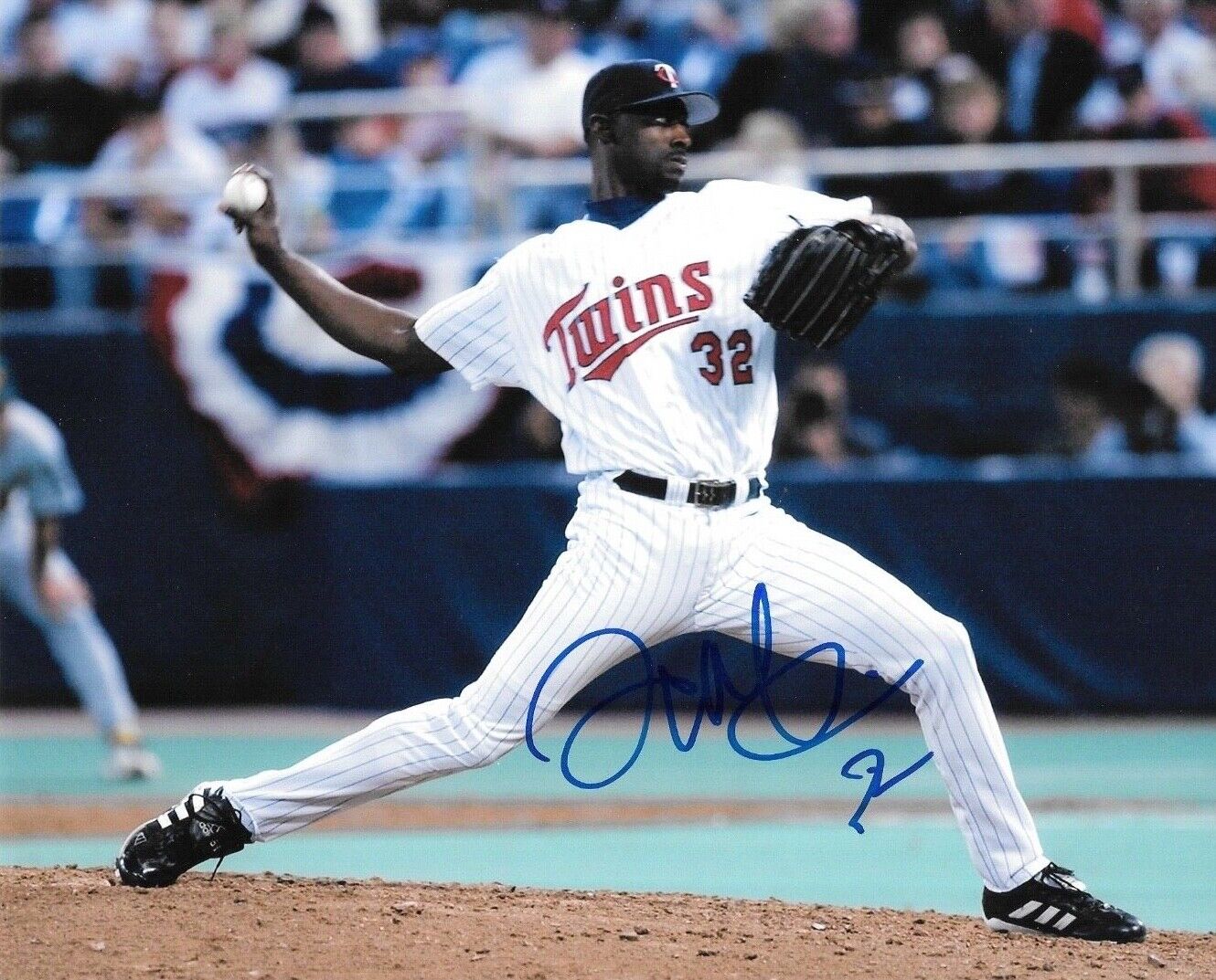 * LATROY HAWKINS * signed 8x10 Photo Poster painting * MINNESOTA TWINS * COA * 1