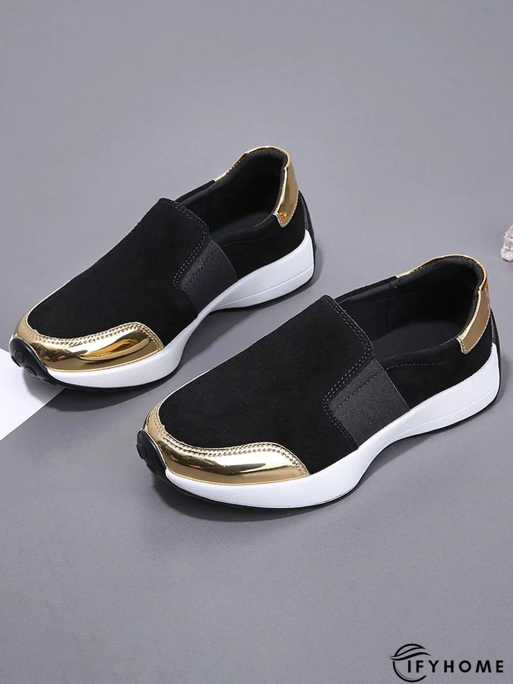 Casual Color Block Slip On Walking Shoes | IFYHOME