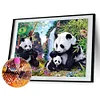 Panda-Peinture diamant foret rond-40*30cm