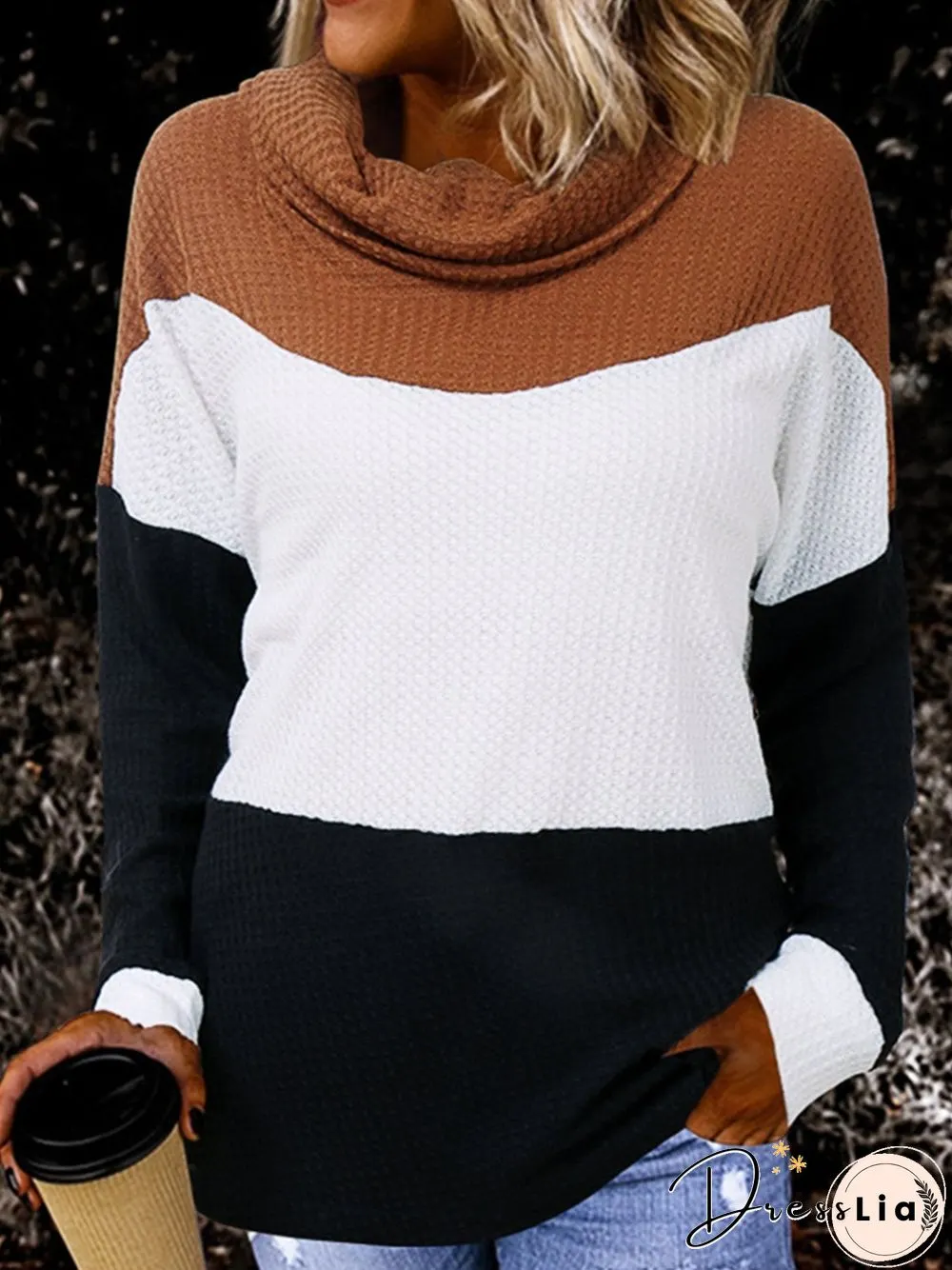 Long Sleeve Casual Stripes Sweater