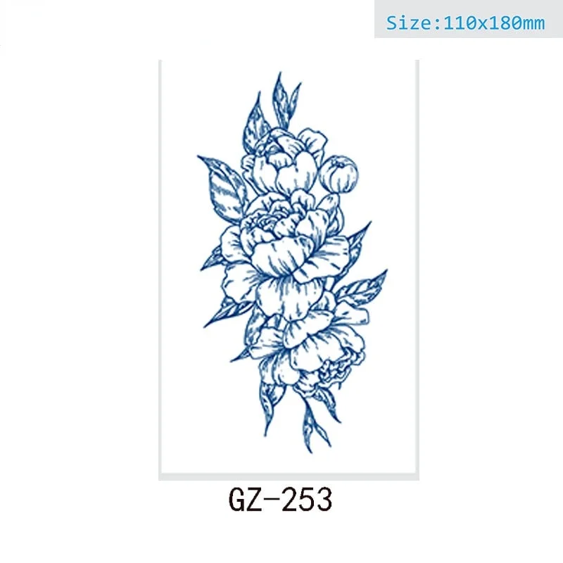 Juice tattoo stickers Net celebrity tattoo stickers lasts 15 days Herbal semi-permanent tattoo stickers