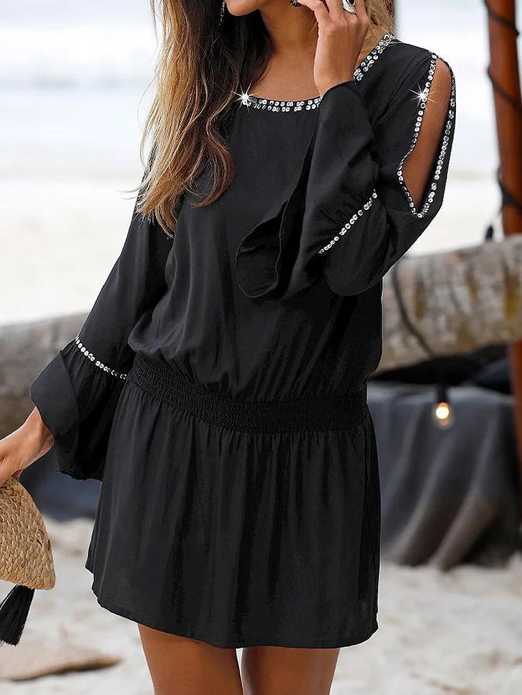 Bohemian hippie vacation casual elegant dress-Mayoulove