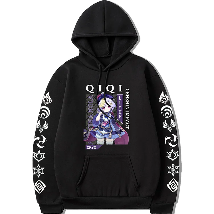 Genshin Impact Qiqi Harajuku Hoodie Pullover weebmemes