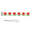 Bead Embroiderys - Heart Beaded Counted Cross Stitch Phone Strap Ornament Kit for Mobile Phone