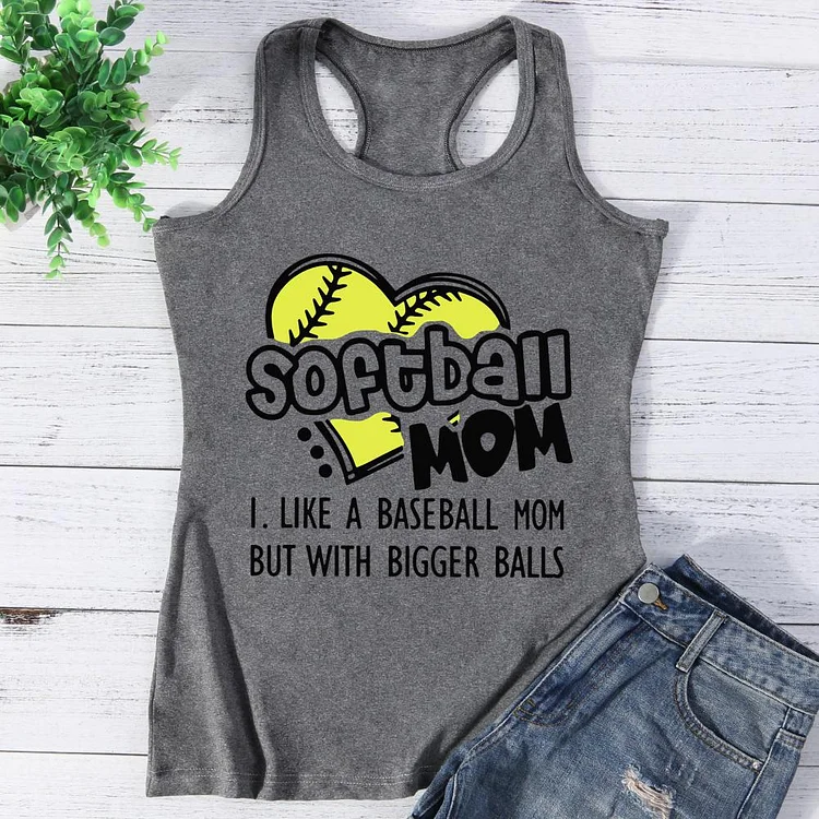Softball Mom Vest Top-Annaletters