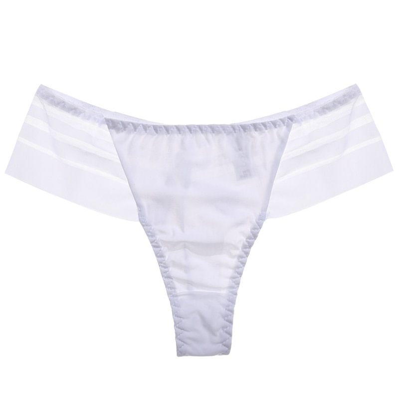 Uaang Mesh Women Panties Seamless Low Rise Underwear Thongs Ladies Perspective G-string T-Back Underwear Intimates Girls Lingerie