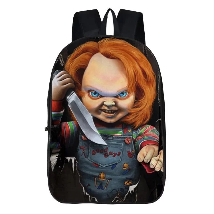 Buzzdaisy Child's Play Chucky Horror Movie #2 Backpack School Sports Bag