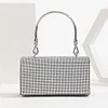Women's Party Bag Polyester Crystals Plain Evening Clutch Bags