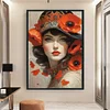 Poppy Woman-11CT Stamped Cross Stitch 40*60cm/15.75*23.62in(Big Size)