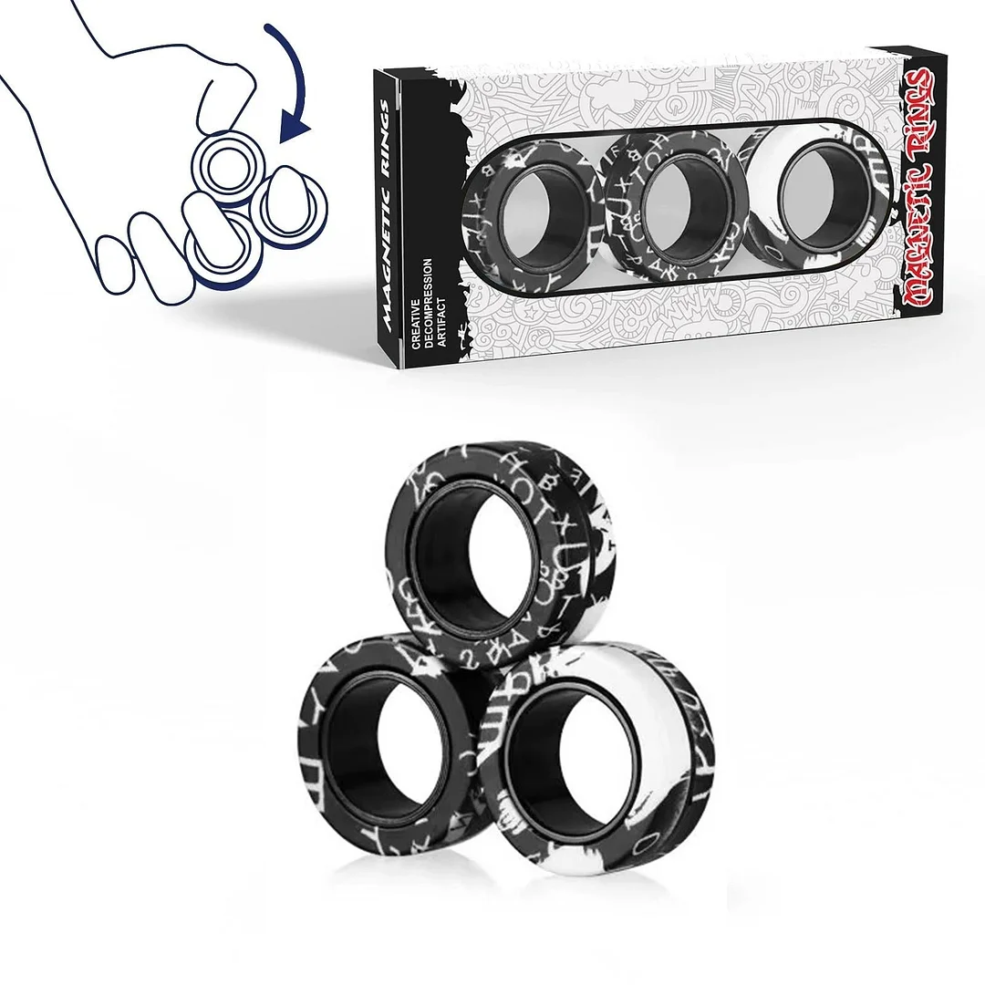 🎉 Last Day Promotion 50% OFF🔥 - Magnetic Rings Finger Toy❤️