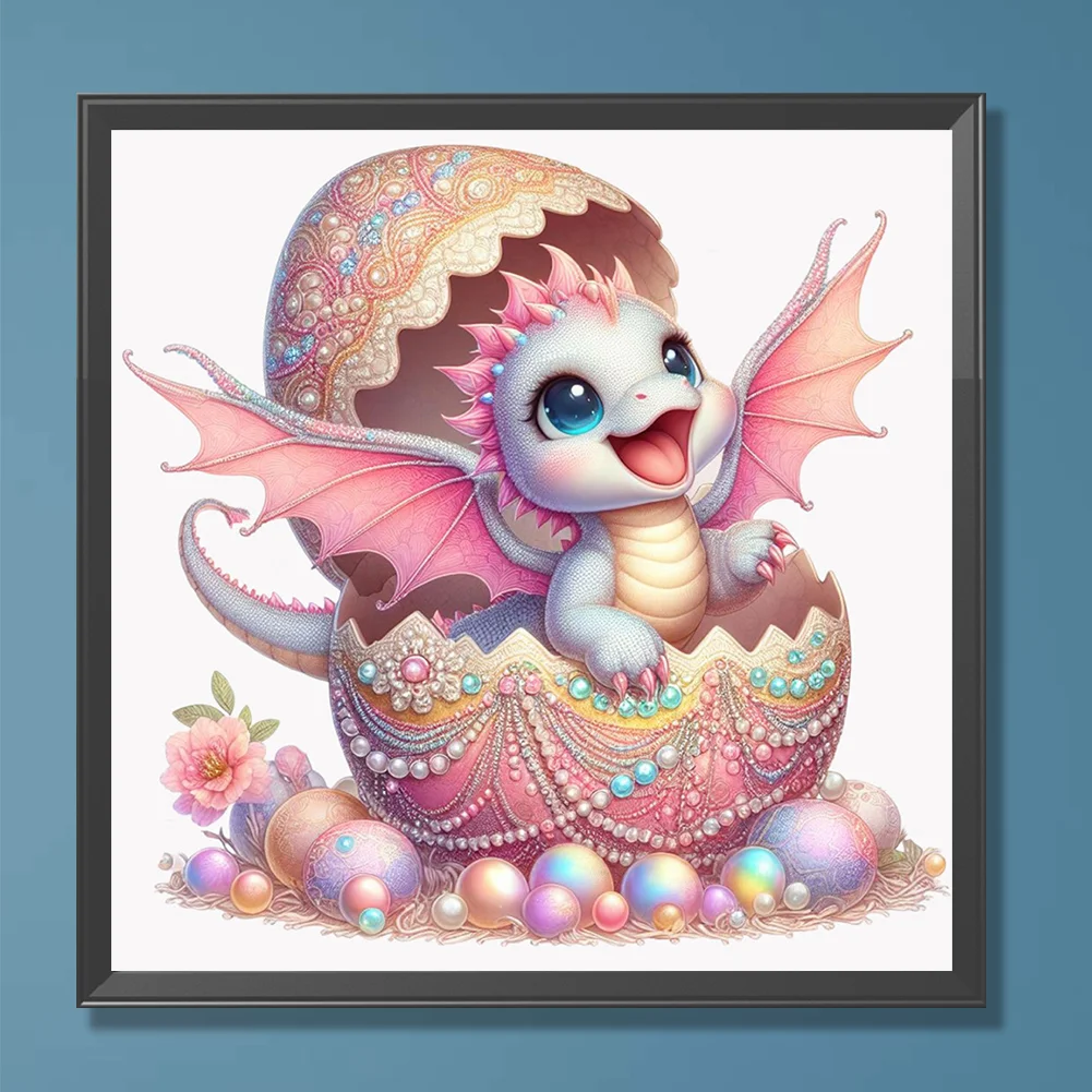 Diamond Painting - Full Round Drill - Jeweled Dragon Egg(Canvas|30*30cm)