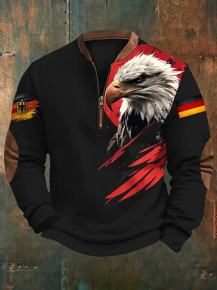 Herren Deutschland bedrucktes l&auml;ssiges Sweatshirt