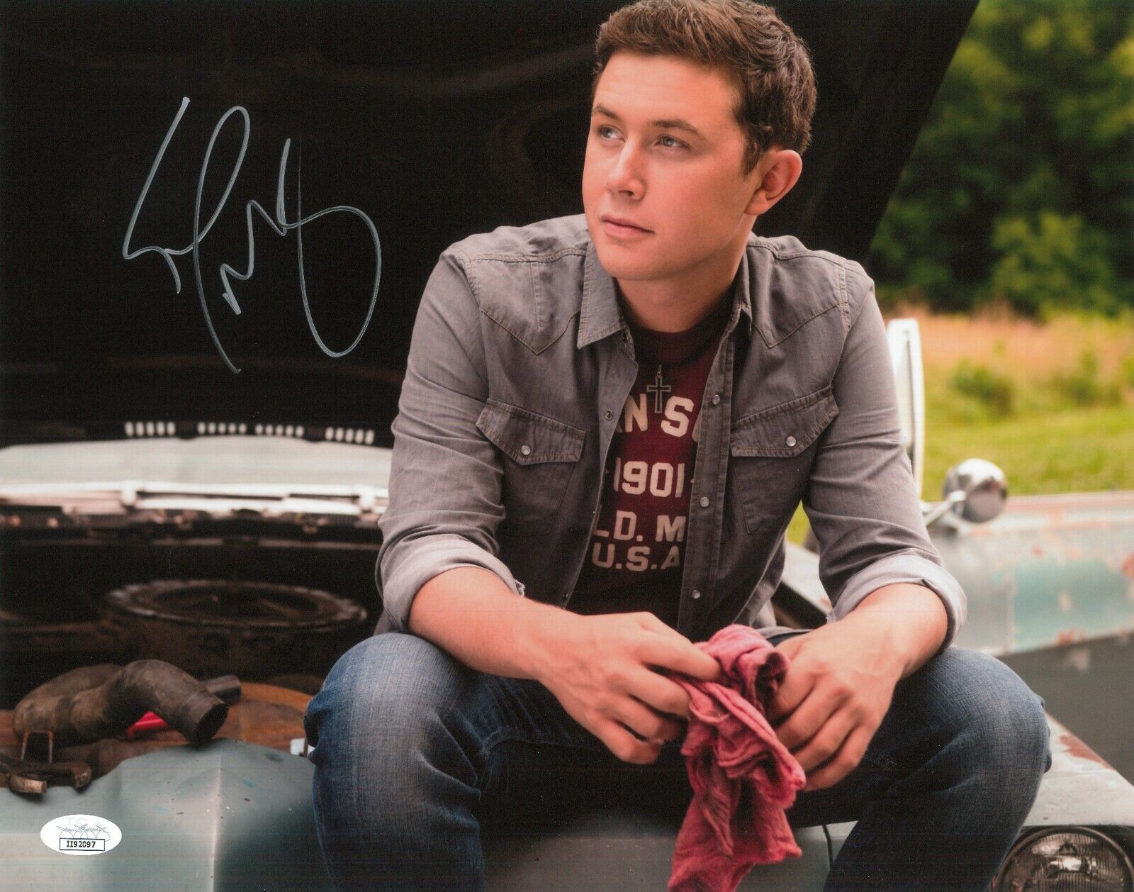 Scotty McCreery Signed 11x14 Photo Poster painting JSA COA Autograph Country American Idol 2