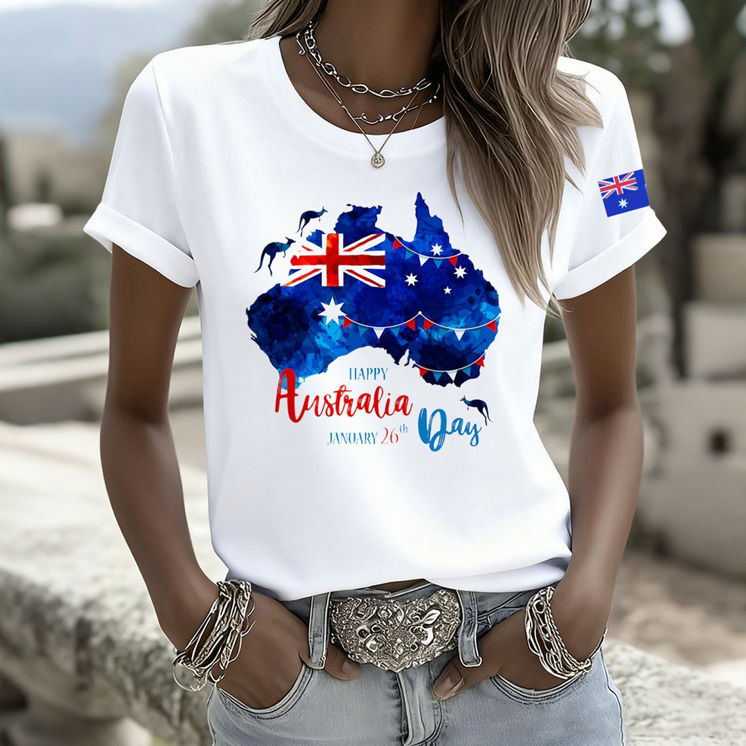 Women's Australian Holiday Casual Comfort T-shirt artswardrobe