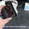 Side-Mounted Phone Charger, 2-in-1 Hidden Stand Charging Cable, 240W Fast Charging Cable with Built-in Phone Stand. Compatible with iPhone 15 and later models, Samsung phones and tablets (C-to-C charging port).
