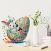 (US Only)2D Flat Easter Egg Bunny DIY Double-Sided Diamond Painting Desktop Decorations