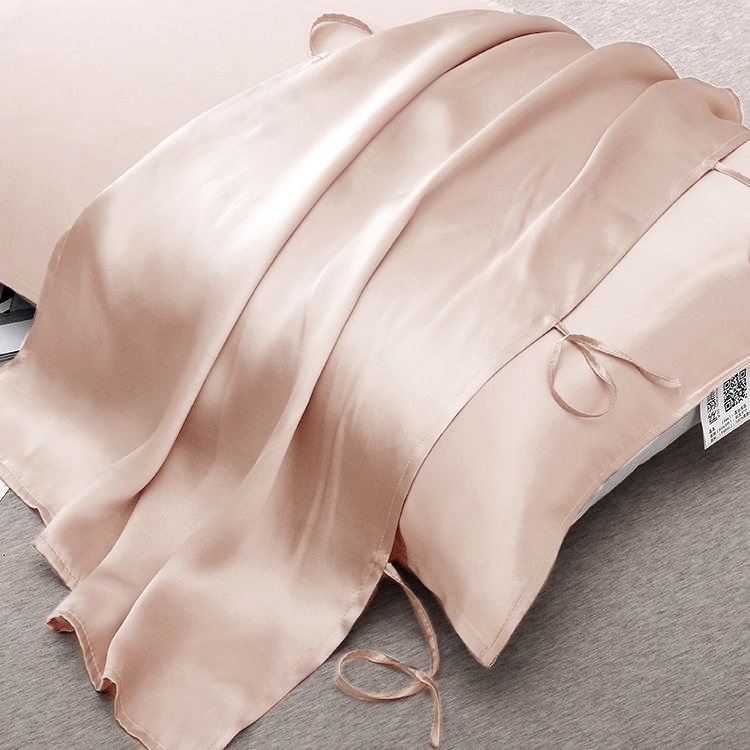19 Momme Lace-up Travel Silk Pillowcase REAL SILK LIFE