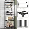 6 Tier Metal Storage Shelf Heavy Duty Shelving Unit for Kitchen Bathroom Laundry