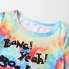 Kid Baby Girl Tie-Dye Print Shorts Set