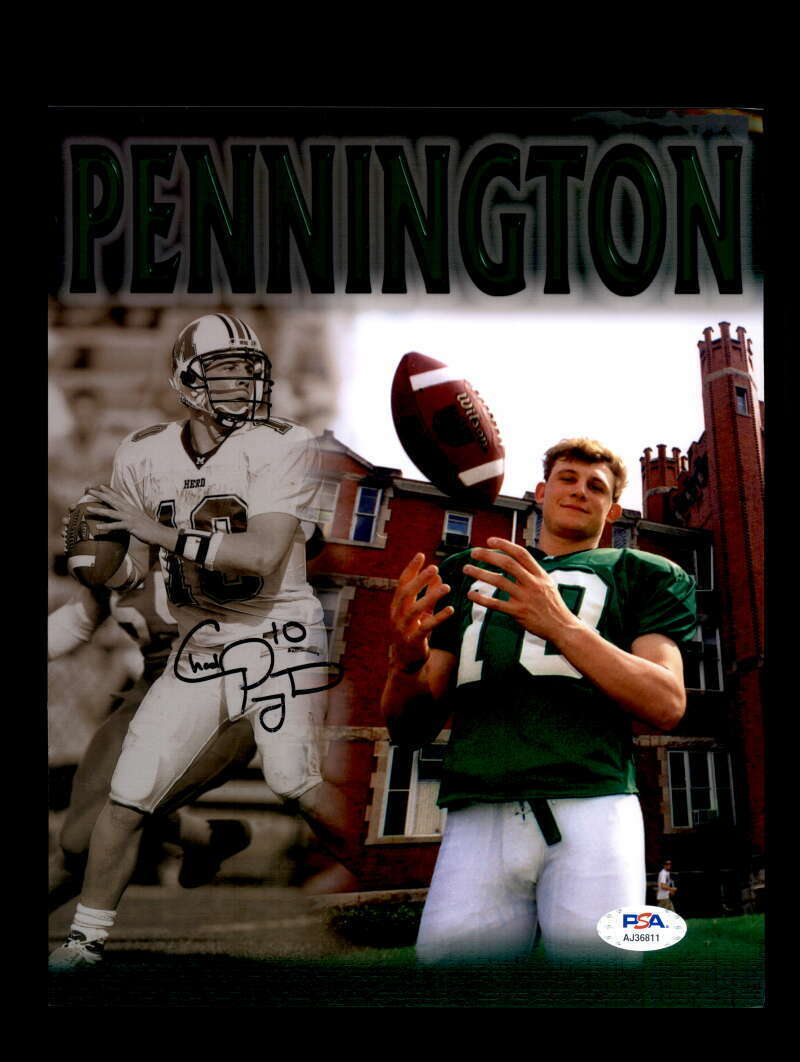 Chad Pennington PSA DNA Coa Autograph 8x10 Signed Photo Poster painting