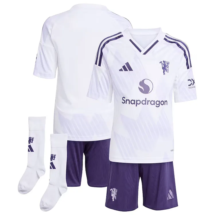 25-26 Manchester United away children's football jersey 1:1 Thailand quality