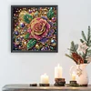 DIY Partial Special Shaped Drill Diamond Painting-Rose
