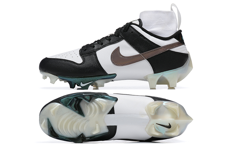 New full knitted shock-absorbing, non-slip and wear-resistant rugby shoes in black and white mysite