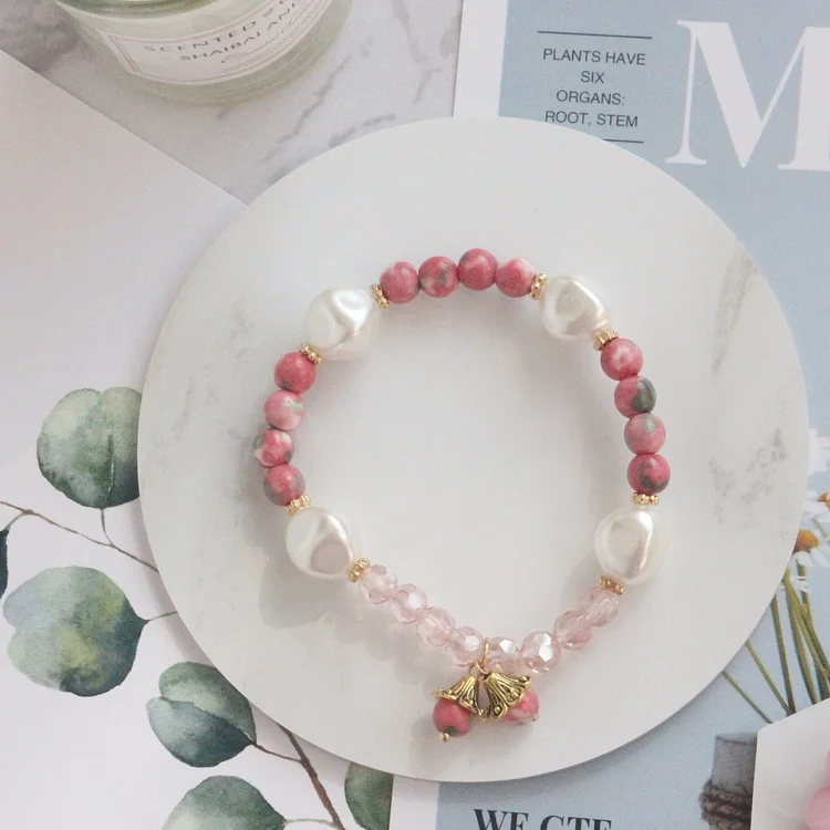 Girly Pink Opal Bracelet
