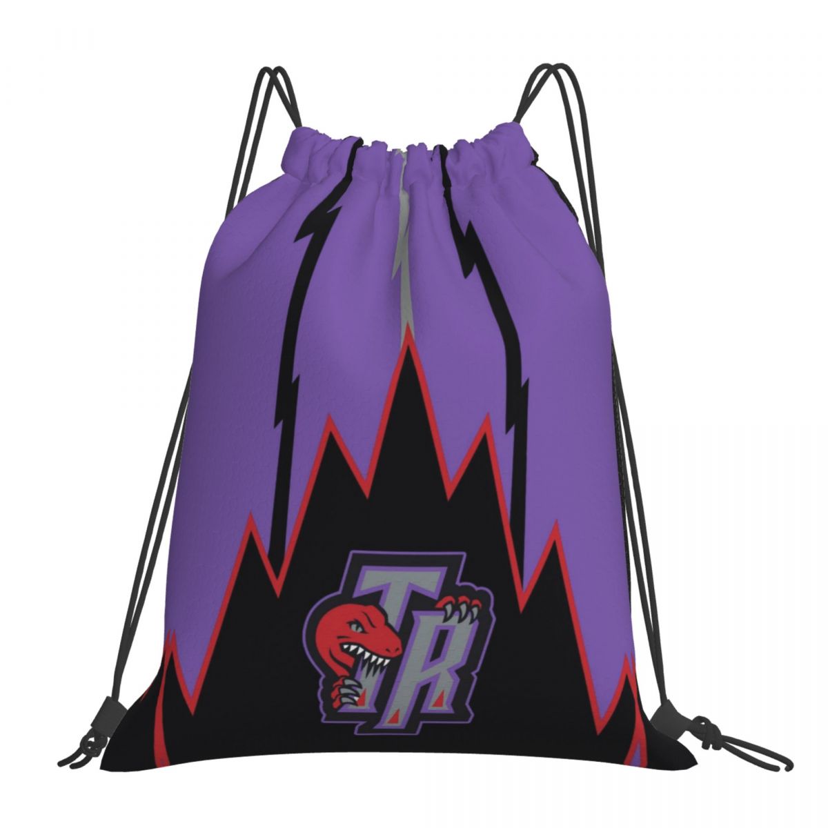 Toronto Raptors In Violet Foldable Sports Gym Drawstring Bag