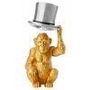 Monkey Table Lamp with Top Hat Animal Desk Lamp for Monkey Lovers Fun Creative Decorative Lamp for Sleep Nursery Office & Home Decor