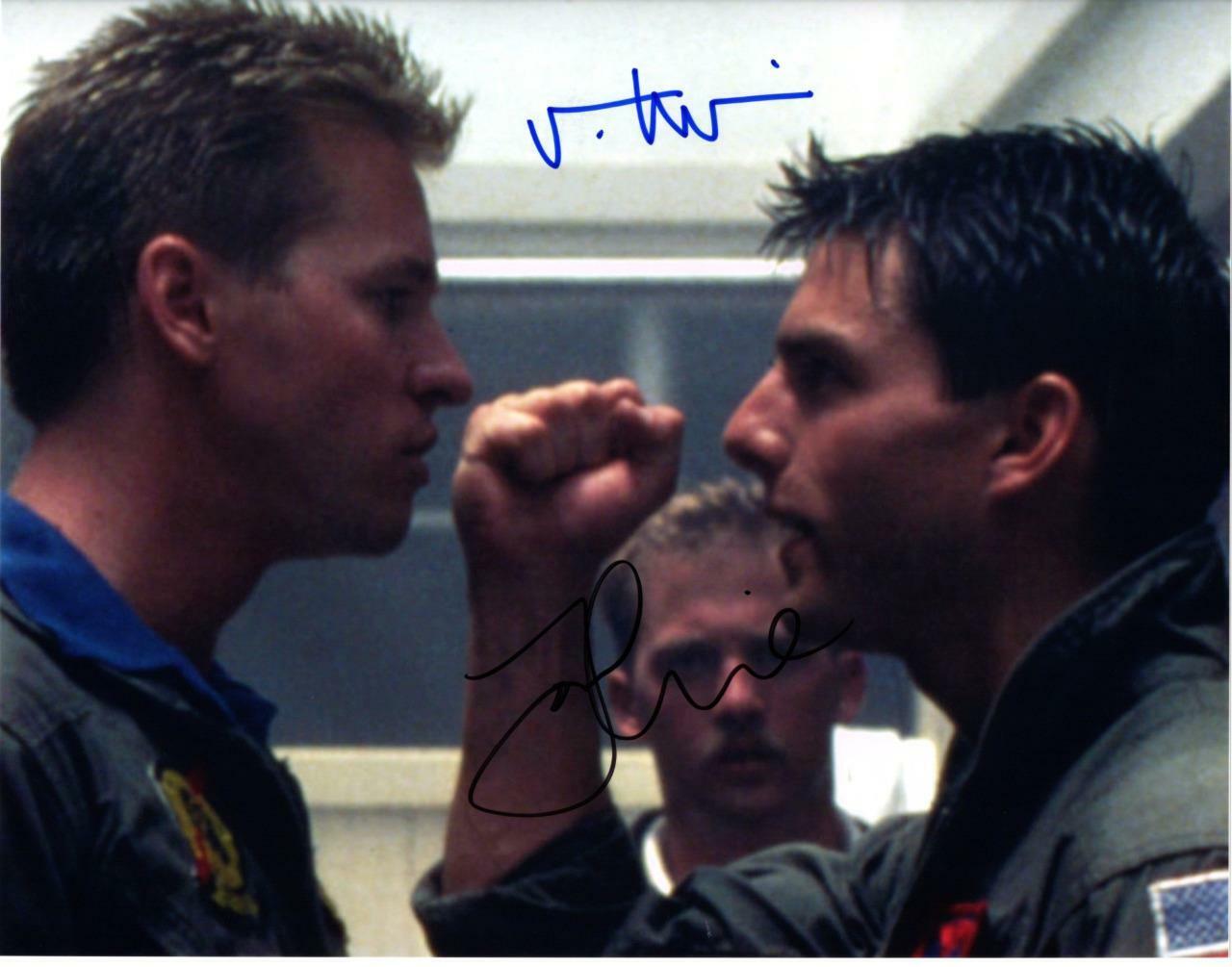 VAL KILMER TOM CRUISE TOP GUN autographed 11x14 Picture Photo Poster painting signed Pic COA