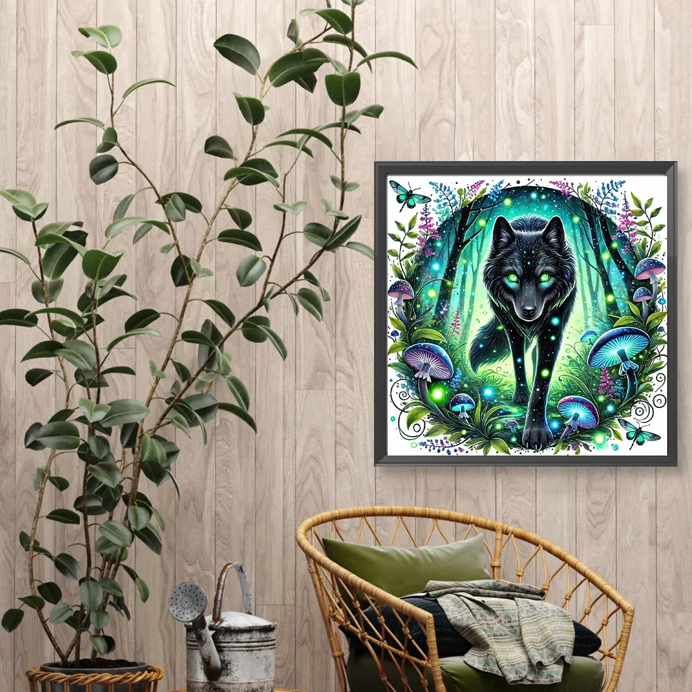 Diamond Painting - Full Round Drill - Wolf(Canvas|30*30cm)