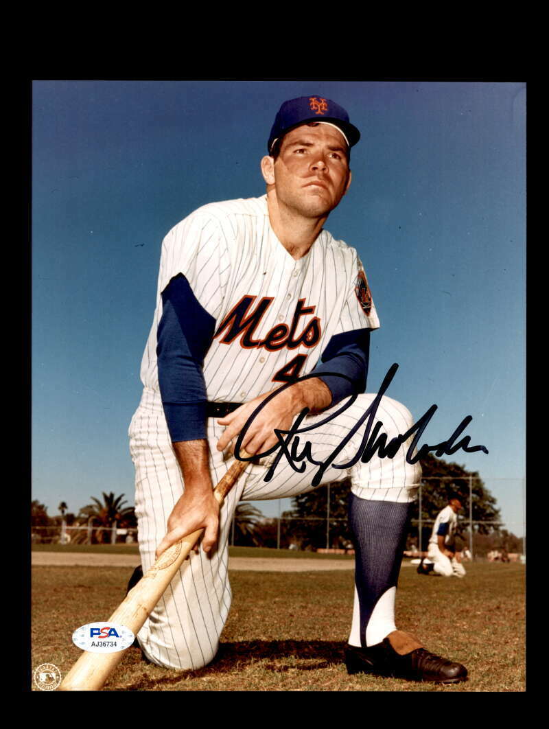 Ron Swoboda PSA DNA Coa Signed 8x10 Photo Poster painting 69 Mets Autograph