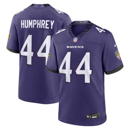 Men's Baltimore Ravens #44 Marlon Humphrey Nike Purple Team Game Jersey