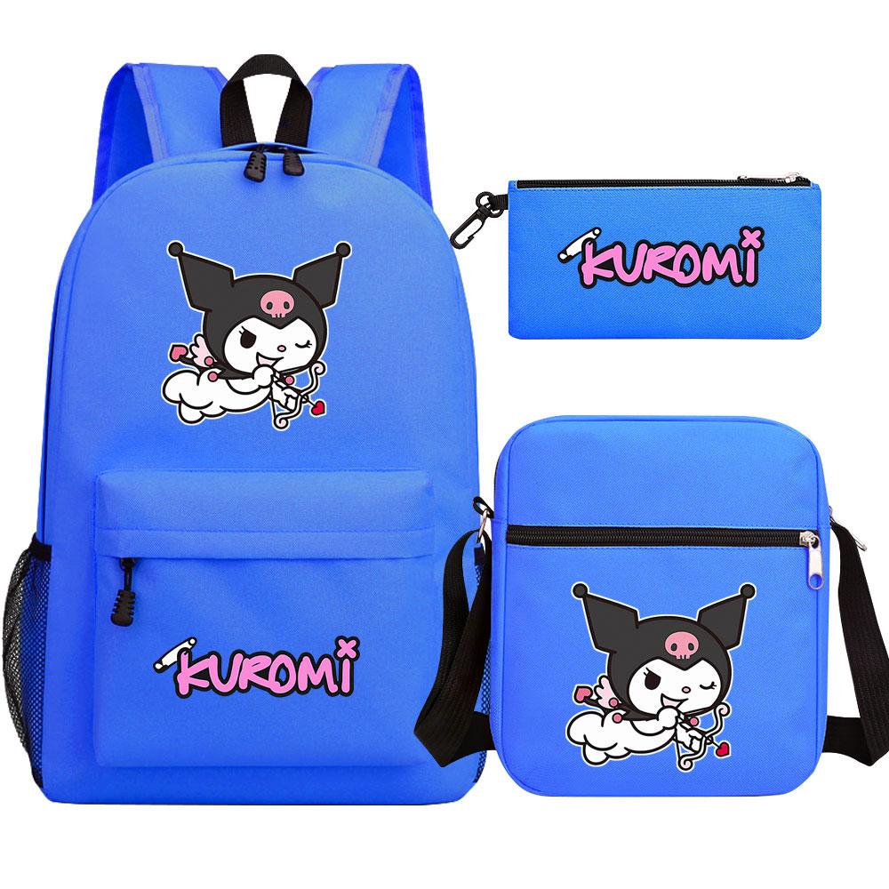 Mayoulove Kuromi Backpack Lightweight Design with Fun Prints for School and Outdoor Adventures-Mayoulove