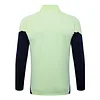 25/26 Real Madrid Light Green Version long zipper  Training Jacket Set