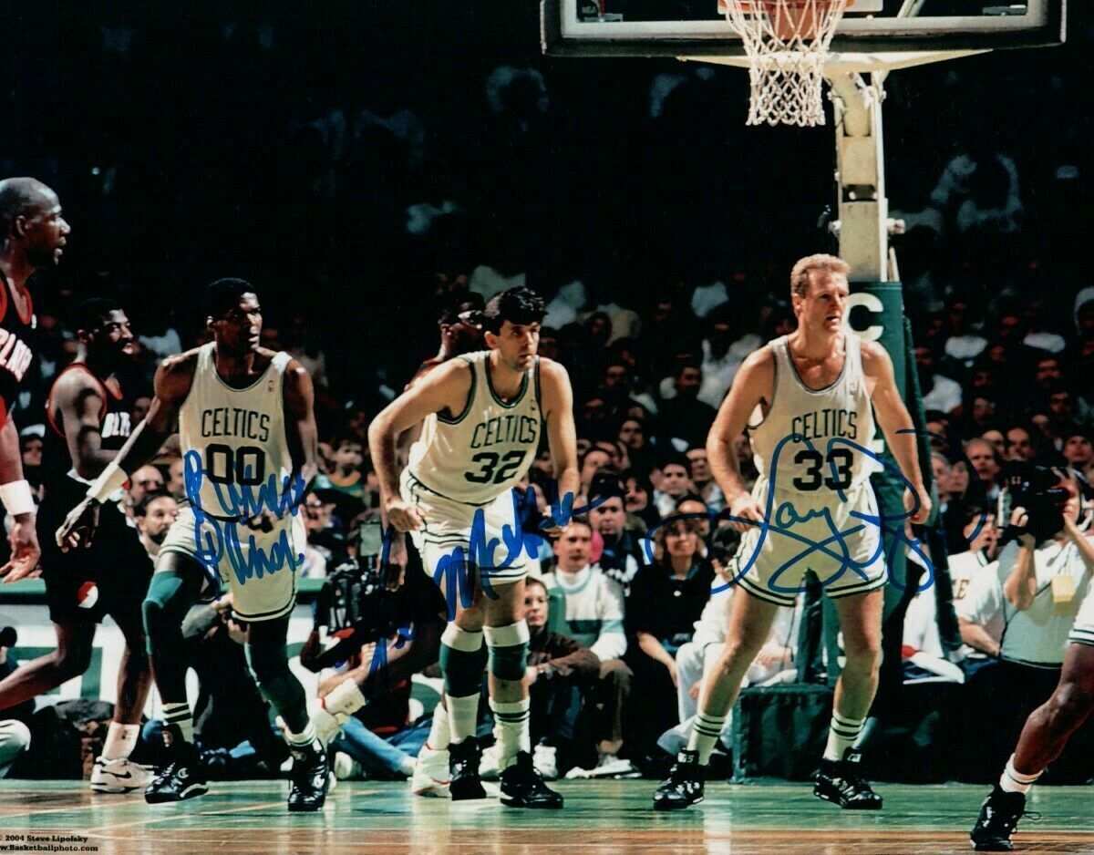 Larry Bird / Robert Parish /McHale 8X10 AUTOGRAPHED SIGNED Photo Poster painting CELTICS REPRINT