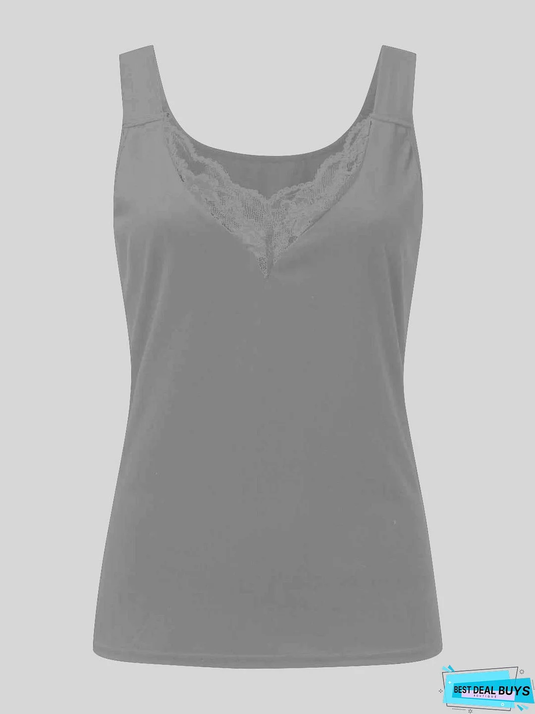 Full Size Lace Detail Sweetheart Neck Tank