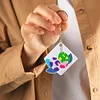 >SALE<12PCS Cartoon Dinosaur Double Sided Diamond Painting Keychain for Beginner Adult