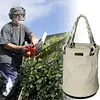 Canvas Tool Bucket Bag with Plastic Bottom Aerial Work Tool Bag for Electrician