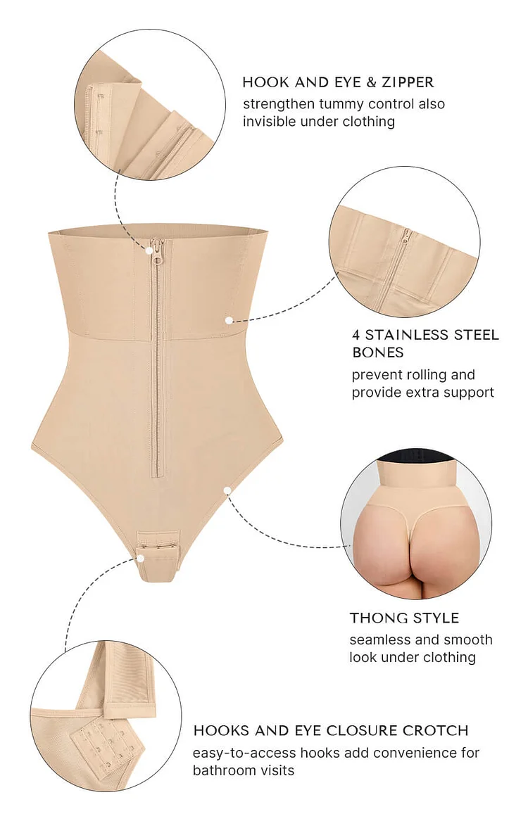 Try on the AirSlim® High-Rise Body Sculpting Thong by