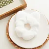 8PCS Cute Cat Ears Lint Hair Band Scrunchies