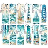 12pcs DIY Lighthouse, Seaside Sailboat Diamond painting bookmark