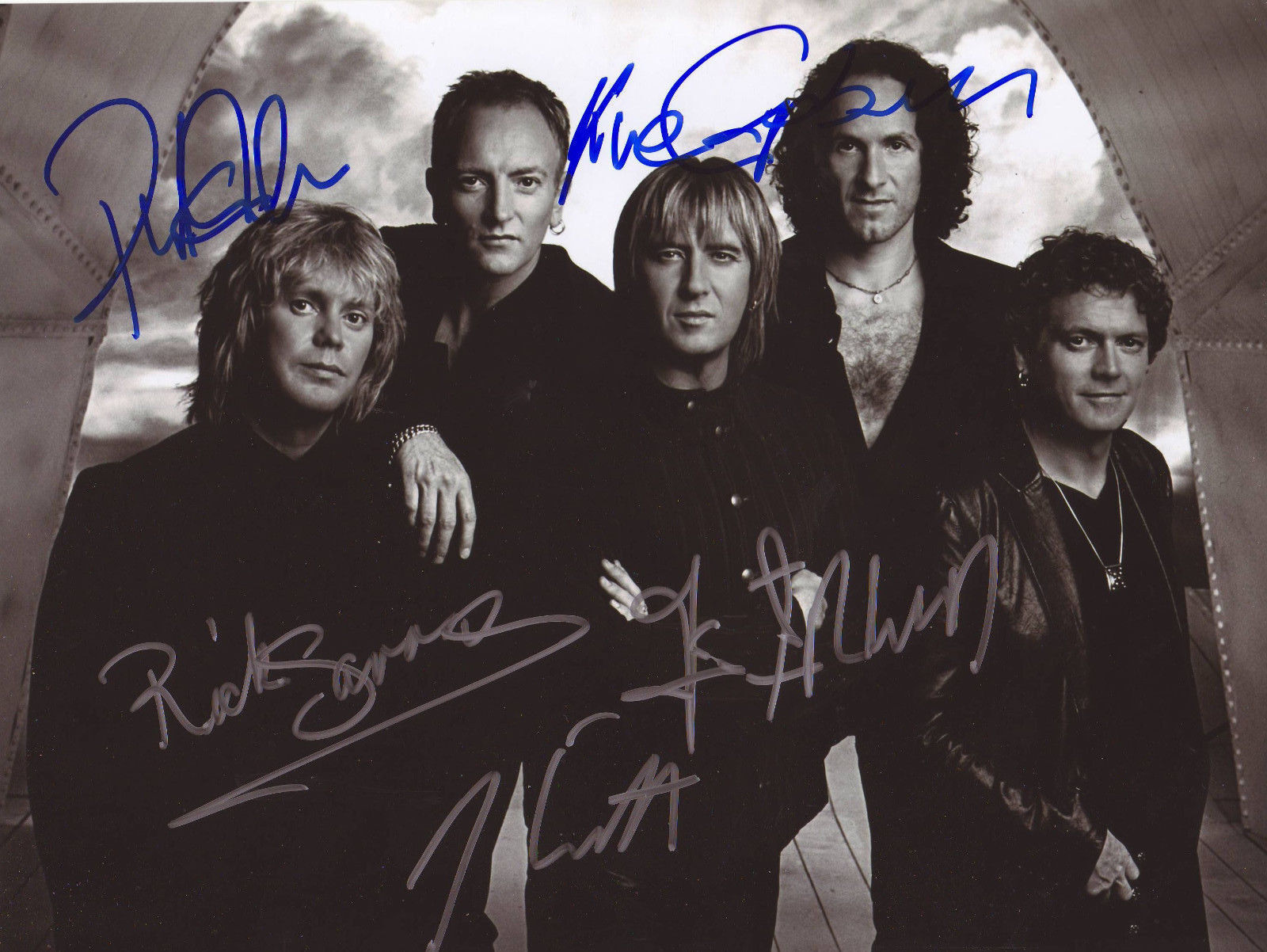 DEF LEPPARD AUTOGRAPH SIGNED PP Photo Poster painting POSTER