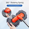 Car Washer Mop Double Brush Head Stretching Handle Car Wash Brush Telescopic Mop