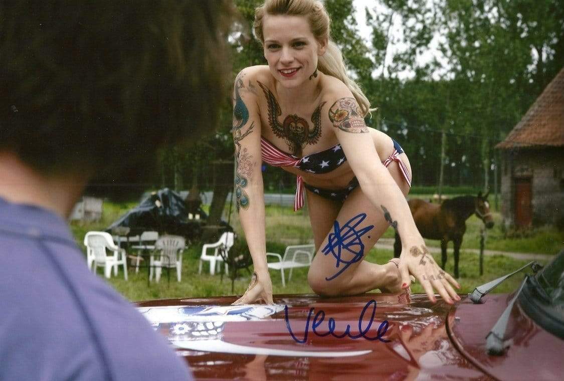 BELGIAN ACTRESS and SINGER Veerle Baetens autograph, In-Person signed Photo Poster painting