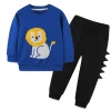 Kid Baby Boy Long Sleeved Autumn Cartoon Set 2 Pcs