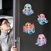 6Pcs Acryl Meerjungfrau - 5d DIY Handwerk Aufkleber Magnet