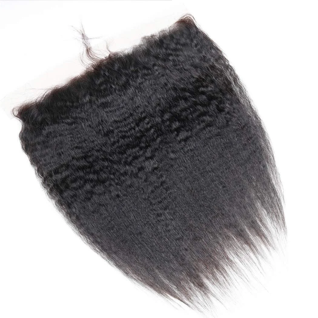 Kinky Straight 12A 13X4 13X6 HD Lace Frontal With Baby Hair Lace Frontal